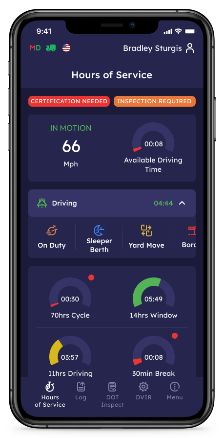 Wheels eLog iOS