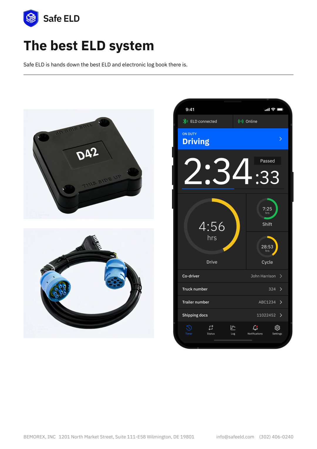 Safe ELD white app